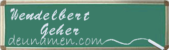 Wendelbert Geher Visitenkarte